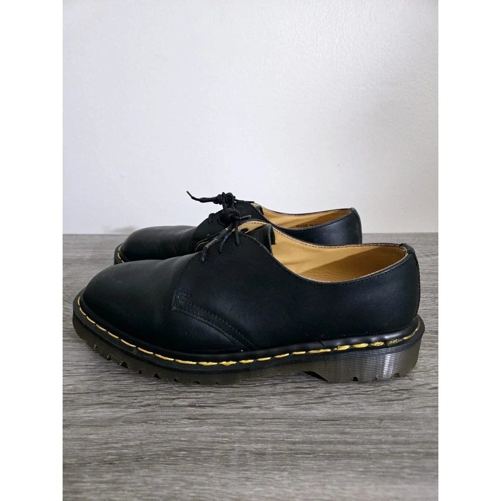 Black Doc Martens Unisex Adult‎ Vegan Oxford Shoes Boots Size 7